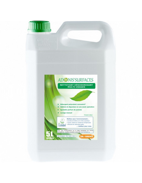 Nettoyant désodorisant multi-usages ADONIS' Ecolabel - Bidon de 5L