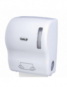 Distributeur essuie-mains rouleaux autocoupant blanc azur...
