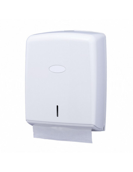 Distributeur essuie-mains pliées - Blanc - Plastique ABS