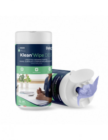 Lingettes désinfectantes KLEAN'WIPE - Daily K -...