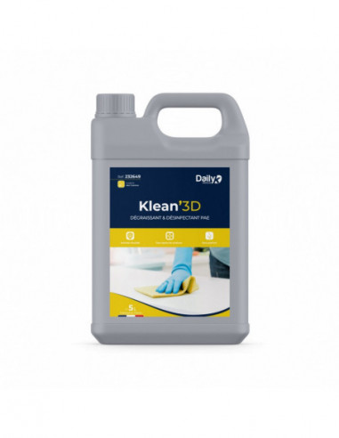 Dégraissant désinfectant alimentaire KLEAN'3D -...