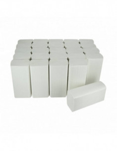 Essuie Main Pliés en W - 2 plis - Pure ouate blanc -...