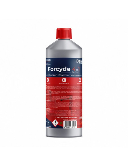 Gel détartrant désinfectant sanitaire FORCYDE 4 EN 1- Daily K - Bidon 1l