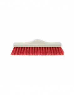 Balai PVC 37,5 cm rouge-gris - Support plastique recyclé...