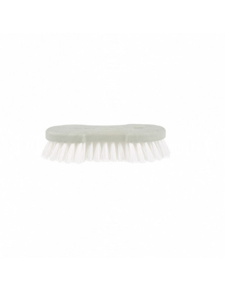 Brosse de lavage violon nylon blanc-gris - Support plastique recyclé