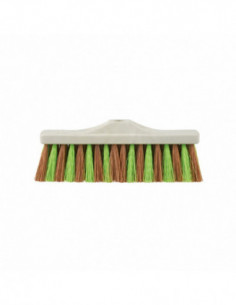 Balai coco zébré 29 cm - Support plastique recyclé -...