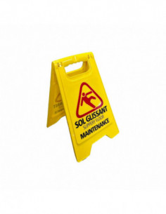 Panneau de signalisation "sol glissant" - Petit format 40 cm