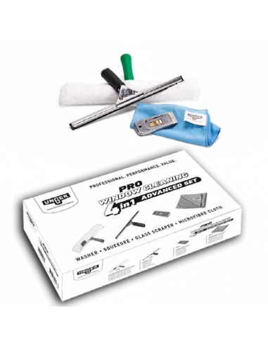Kit pour nettoyage de vitres PRO 4 en 1...