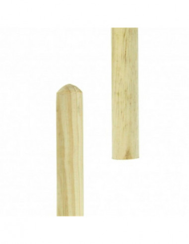 Manche bois 130 cm sans embout - diamètre 24mm