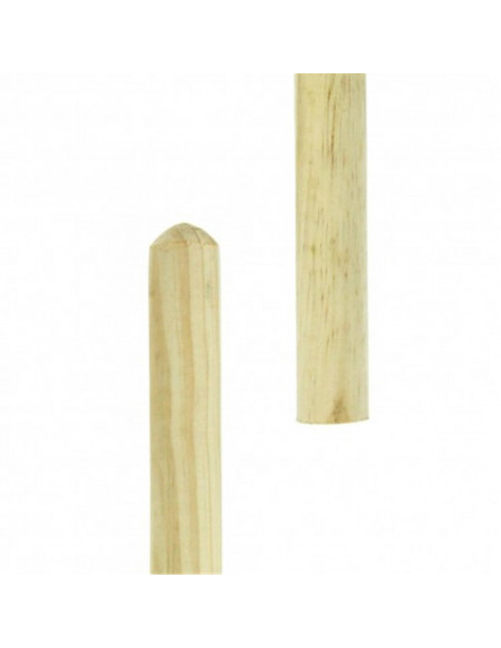 Manche bois 130 cm sans embout - diamètre 24mm