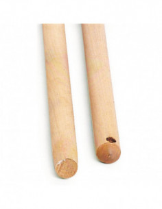 Manche bois cantonnier 140 cm sans embout - diamètre 28 mm