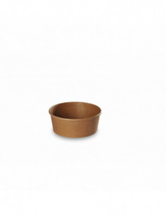 Pot rond kraft brun 750 ml - Carton de 300