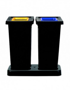 Kit tri sélectif fit 50L - 2 postes avec 5 couvercles