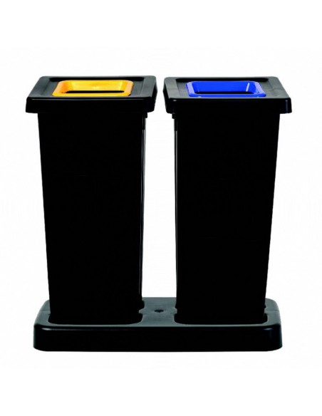 Kit tri sélectif fit 50L - 2 postes avec 5 couvercles