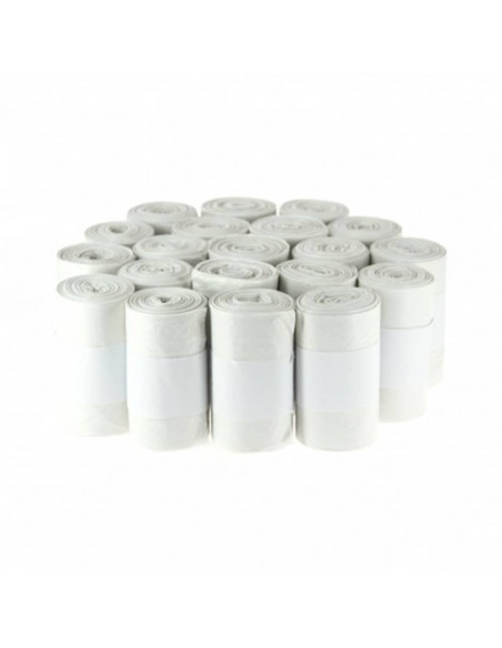 Sac Poubelle 20L Blanc - 10 microns - Carton de 1000 Sacs