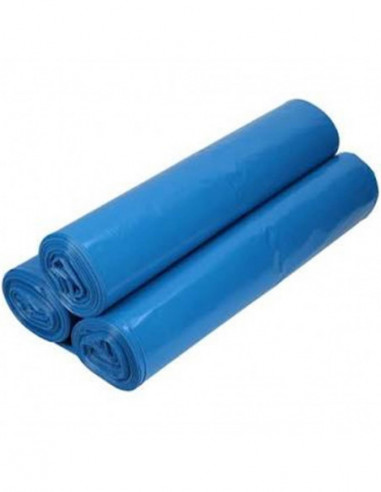 Sac Poubelle 130L Bleu - 40 microns - Carton de...