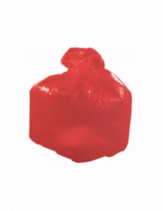 Sac Poubelle 110L Rouge - 30 microns - Carton de 200 Sacs