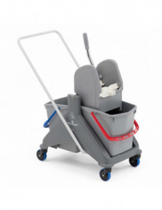 Chariot avec presse à mâchoires 2 seaux 15L - ONE FRED