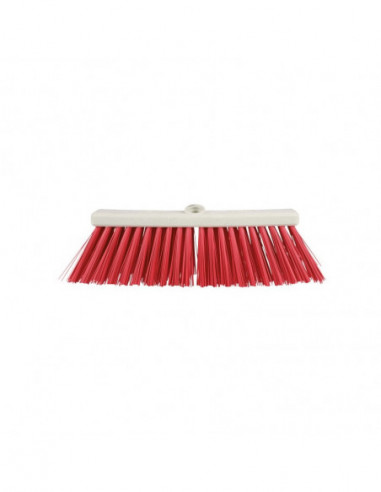 Balai Cantonnier rouge 40 cm - Support...