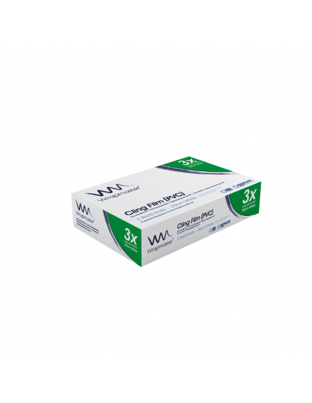 Rouleau film étirable 30 cm x 225 m WRAPMASTER Compact - Carton de 3 rouleaux