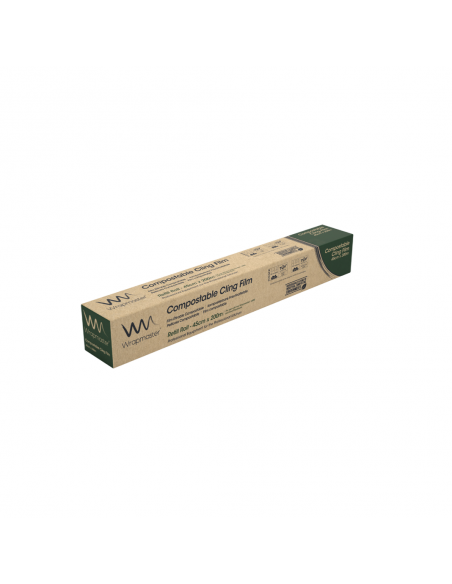 Film étirable compostable 45 cm x 200 m WRAPMASTER 4500 et DUO - 1 rouleau