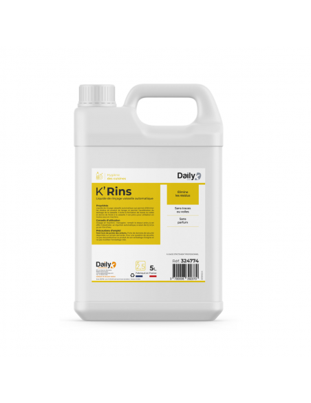 Liquide de rinçage machine vaisselle K'RINS - Bidon de 5l