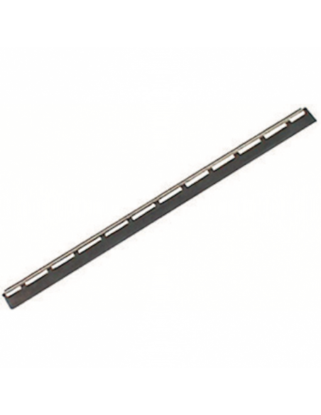 Barrette S inox avec lamelle caoutchouc dur