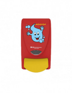 Distributeur de savon enfant rouge pour recharge 1l