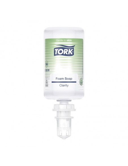 Savon mousse limpide TORK S4 ECOLABEL - Carton de 6 recharges 1l