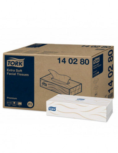 Mouchoirs blanc extra doux - 2 plis - Tork F1 -...