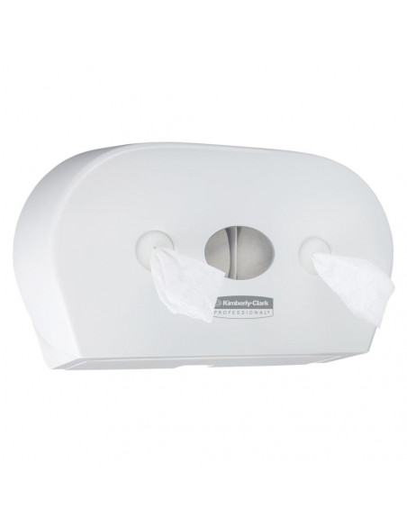 Distributeur Papier Hygiénique à dévidage central Blanc - AQUARIUS MINI