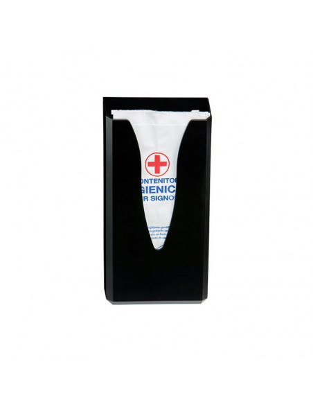 Distributeur pour sachets périodiques hygiène féminine - ABS Noir