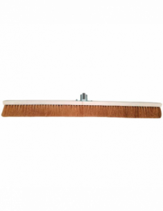 Balai coco 100 cm - Monture bois - douille métal inclinée