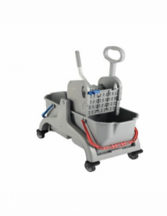 Chariot double seaux 2 X 18L avec presse à plat