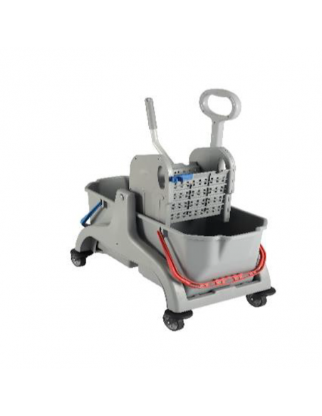 Chariot double seaux 2 X 18L avec presse à plat