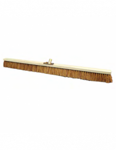 Balai coco 120 cm - Monture bois - douille métal inclinée
