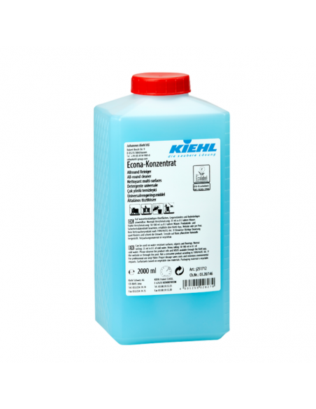 Nettoyant multi-surfaces Econa concentré Ecolabel - Carton de 3 bidons 2l