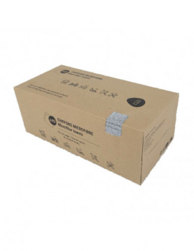 Chiffon microfibre gris 30x30 cm - Boîte...
