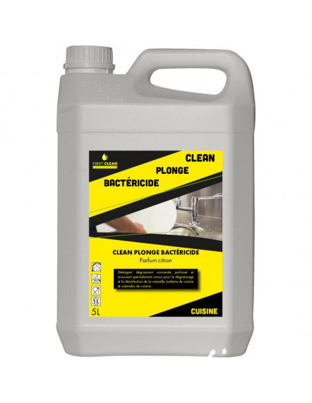 Liquide vaisselle plonge manuelle désinfectante - Bidon 5l
