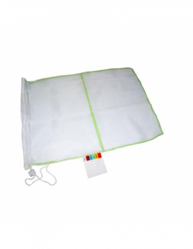 Filet à linge blanc et vert 50x70cm pour...