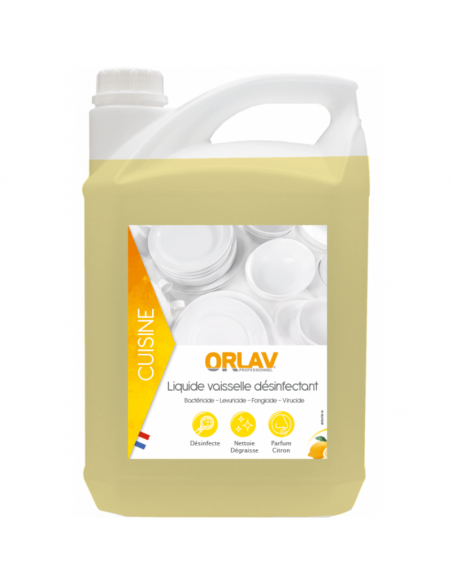 Liquide vaisselle plonge manuelle désinfectante - Bidon 5l