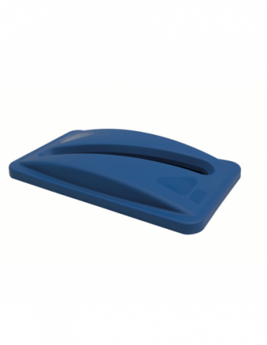 Couvercle de recyclage pour papier - Bleu -...