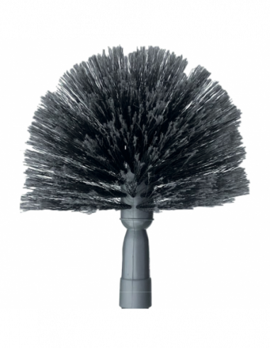Balai tête de loup 1/2 ronde avec fibres vinyle