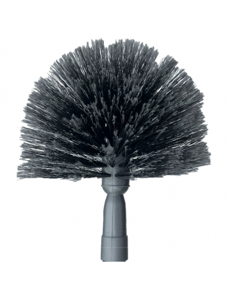 Balai tête de loup 1/2 ronde avec fibres vinyle