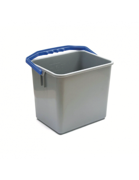 Seau 6L gris avec anse couleur pour chariot ARIANE - ALPHA