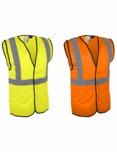 Gilet haute visibilité avec bandes rétro-réfléchissantes...