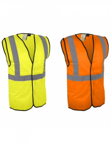 Gilet haute visibilité avec bandes...
