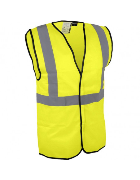 Gilet haute visibilité avec bandes rétro-réfléchissantes (Taille S à 3XL)