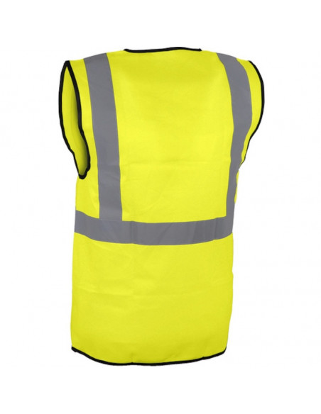 Gilet haute visibilité avec bandes rétro-réfléchissantes (Taille S à 3XL)