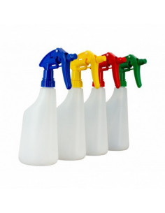 Pulvérisateur translucide 650 ml avec tête de couleur
